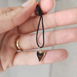 Mejuri Heart Hoop charm (one) - Vermeil
